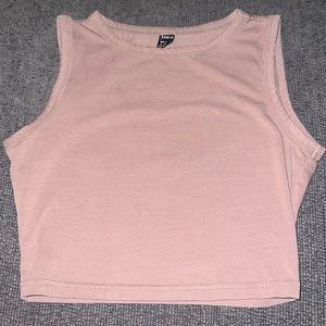 brown crop top size small